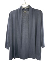 Talbots Cardigan Womens XS Used Open Front Dark Blue - £10.13 GBP