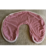 Boppy Girls Pink White Trim Fleece Nursing Pillow Cover  - $16.63 CAD