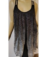 Rosegal New Fashion Black And Silver Glitter Sleeveless Top Women&#39;s Plus... - $222.81 MXN