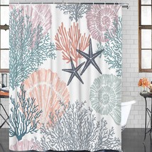 Boho Floral Waterproof Shower Curtain 36x78IN - $42.56