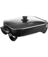 Brentwood SK-75 16-Inch Non-Stick Electric Skillet with Glass Lid Black - $81.39 CAD