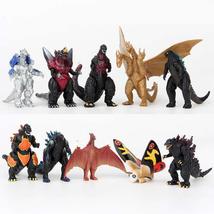 10 Pcs/Lot 2nd Generation Godzilla Vs King Kong Figure 2-8cm Mini Toys PVC - £20.15 GBP