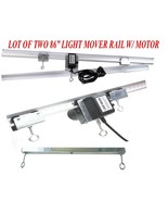 LOT  TWO 83&quot; Light Track Rail Motor Grow Light Mover 4 Reflector Hood DE... - $164.99