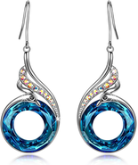 &quot;Rise from the Ashes&quot; Phoenix Earrings, Sterling Silver Dangle Earrings ... - £58.95 GBP