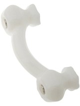 6 White Milk Glass Depression Era Cabinet Pulls Drawer Handles Vintage Style - £44.41 GBP