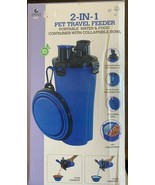 Grand Innovations 2 in 1 Pet Travel Feeder Portable Water And Food Conta... - $10.84