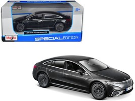 Mercedes-Benz EQS Gray Metallic &quot;Special Edition&quot; Series 1/27 Diecast Model Car - £29.21 GBP