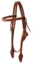 Horse Western Amish USA Hermann Oak Leather Headstall Quick Change Ends ... - $39.59