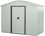 Outdoor Storage Shed Waterproof,Metal Garden Shed For Bike,Trash Can, Ma... - $705.99