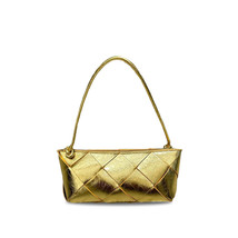 Cocoa Yacht Club Gold Woven Leather Handbag - $69.00