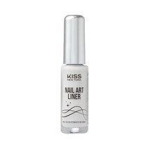 KISS NY PRECISION BRUSH NAIL ART LINER FOR FINE DETAILING #NAL01 WHITE - $48.62 MXN