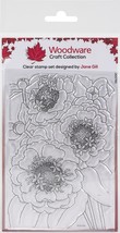 Woodware Clear Stamps 4&quot;X6&quot;-Zinnia - £8.12 GBP