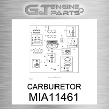 MIA11461 Carburetor Fits John Deere (New Oem) - £255.32 GBP