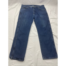 Wrangler Mens Classic Straight Jeans Blue 5 Pocket Medium Wash 1990s Den... - £13.19 GBP