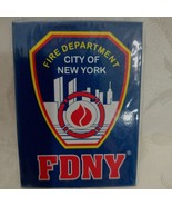 FDNY BLUE MAGNET FIRE DEPT. OF NEW YORK 3&quot;1/2X2&quot;1/2 New - £6.17 GBP