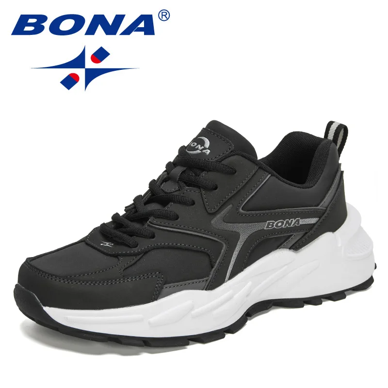 Best Sneakers BONA 2024 New Designers Action Leather Casual  Fashion  Men  Shoes - $86.55