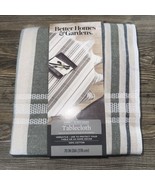 Better Homes &amp; Gardens Stripe 70in Round Tablecloth Cotton. NWT. - £19.46 GBP