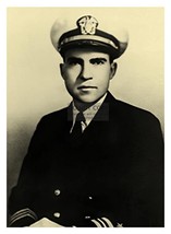 President Richard Nixon In Navy Uniform 5X7 Photo - £6.71 GBP