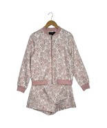 Victoria Beckham Set Top Womens M 10 Paisley Damask Zip Up Jacket Shorts... - $94.76 CAD