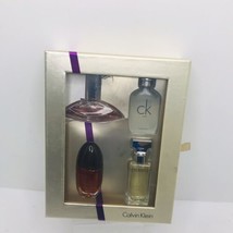 Calvin Klein Perfume 4 Piece Mini Gift Set Women .5 oz / 15 ml each - New NOB - £39.03 GBP
