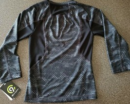 C9 Champion Boy's Size XS (4-5) Long Sleeve Duo Dry Breathable Gray Black Shirt - $22.44