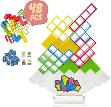 Tetra Tower for Adults 16 to 48 PCS Stacking Game with Expandable 16 Block Packs - £18.49 GBP