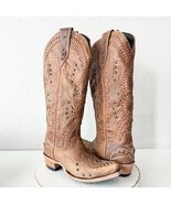 Lane COSSETTE Womens Cowboy Boots 6 Brown Western Cowgirl Mid Calf Point... - $5,878.68 MXN