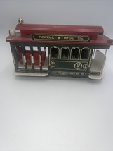 Vintage Powell &amp; Hyde San Francisco Wooden Streetcar Trolley Music Box - £19.42 GBP