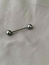 14g 1.6mm Labret Stud Bar Surgical Steel Body Piercing Jewelry  27 mm long - £4.57 GBP