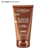 L&#39;Oreal Paris Sublime Bronze Tinted Self-Tanning Lotion, Medium, 5 fl oz... - $181.33 MXN