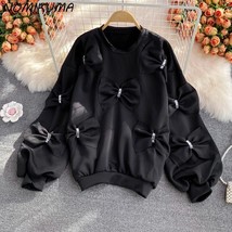 Nomikuma Korean s Pullover Sweatshirt Causal Long Sleeve O-neck Hoodies Autumn N - £94.59 GBP