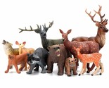 Woodland Animals Figurines Toys, 10 Piece Realistic Plastic Wild Forest ... - £30.36 GBP