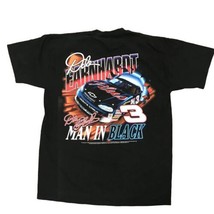 Dale Earnhardt Man in Black T Shirt Large L Competitors View Nascar 90s Vtg - £25.65 GBP