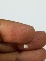 10k Yellow Gold Nose pin Stud Ring Ruby,Black,White Blue Cubic Zirconia Diamond - £15.30 GBP