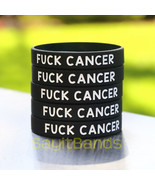 Set of F*** CANCER Silicone Wristbands - Wholesale Awareness Bracelets A... - €8,31 EUR+