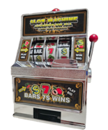 Classic Tabletop Jackpot Slot Machine Saving Bank Casino Game, Vintage S... - £22.50 GBP