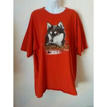 2007 Gildan Red T-Shirt Men 2X Alaskan Huskies The Last Great Race on Ea... - $24.74