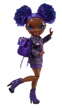 Rainbow High Jr High Series 2 Krystal Bailey- 9&quot; Purple Posable Fashion Doll  - £22.93 GBP