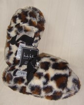 Nicole Miller Leopard Fur Faux  Slide Strap Sandal Slipper Toddler Size 9/10 NEW - £7.65 GBP