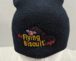 The Flying Biscuit cafe winter black ski cap hat beanie men women embroi... - $19.79