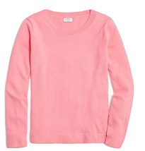 NEW JCrew Factory Women’s Wool Teddie Sweater Pink Size Medium NWT - £38.45 GBP