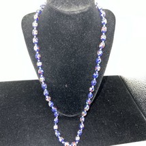 Cloisonne&#39; Necklace Vintage Estate Blue Cloisonne&#39; Beaded Necklace - $25.00