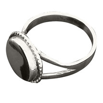 Sterling Silver 925 Rope Edge Engraveable Cap Ring - £27.34 GBP