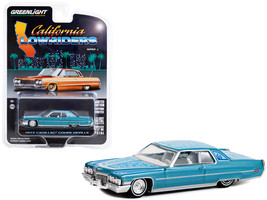 1972 Cadillac Coupe DeVille Custom Light Blue Metallic with White Interior an... - £16.04 GBP