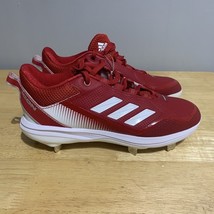 Adidas Icon 7 Low Top Metal Baseball Cleats Red/White S23861 Men&#39;s Size 7.5 - $636.92 MXN