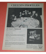 Judas Priest Creem Magazine 1982 Page Clipping Boy Howdy - $283.73 MXN