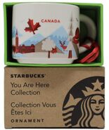 16ct, Starbucks You are Here Series Canada Ceramic Demitasse Ornament Mu... - €337,56 EUR