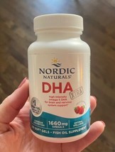 Nordic Naturals DHA XTRA Purified Fish Oil Strawberry 60 Softgels Ex 8/26 - $24.78