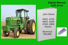John Deere 4555 4755 4955 4560 4760 4960 Tractor Repair Technical Manual - £18.65 GBP