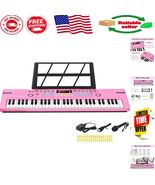 61 Keys Portable Keyboard Piano with Mic, Dual Speakers for Kids - Birth... - $79.19